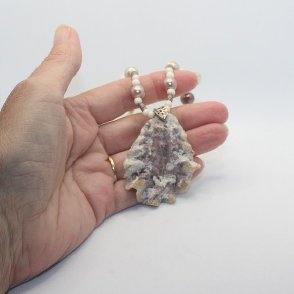 Shell and Bone Handmade Necklace - Picture 4 of 5